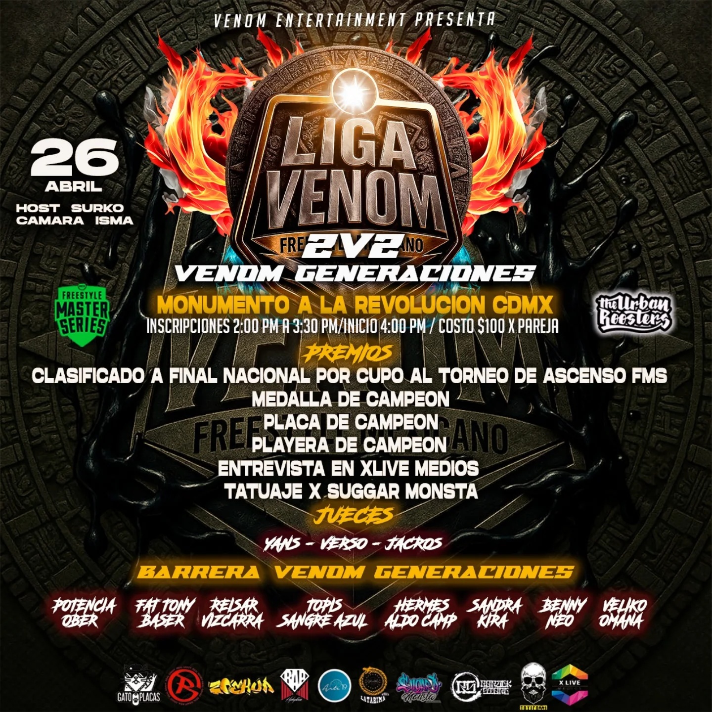 cartel VENOM GENERACIONES Liga Venom
