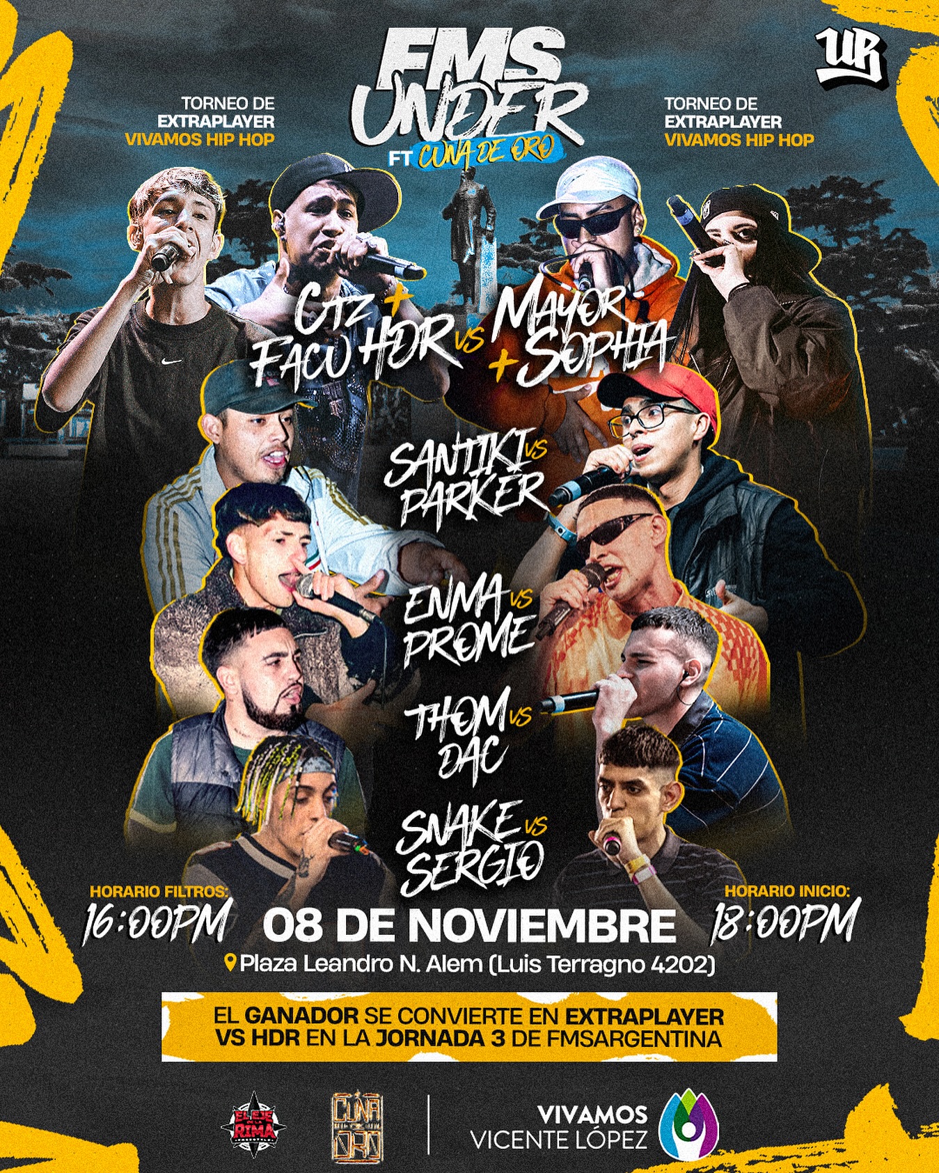 cartel FMS UNDER ARGENTINA FT CUNA DE ORO FMS Argentina