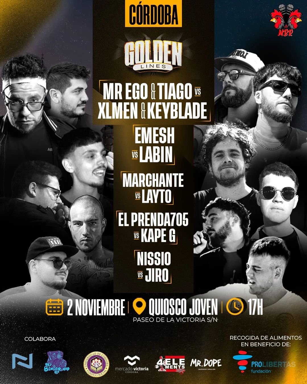 cartel GOLDEN LINES C O R D O B A Miraelbuenrap