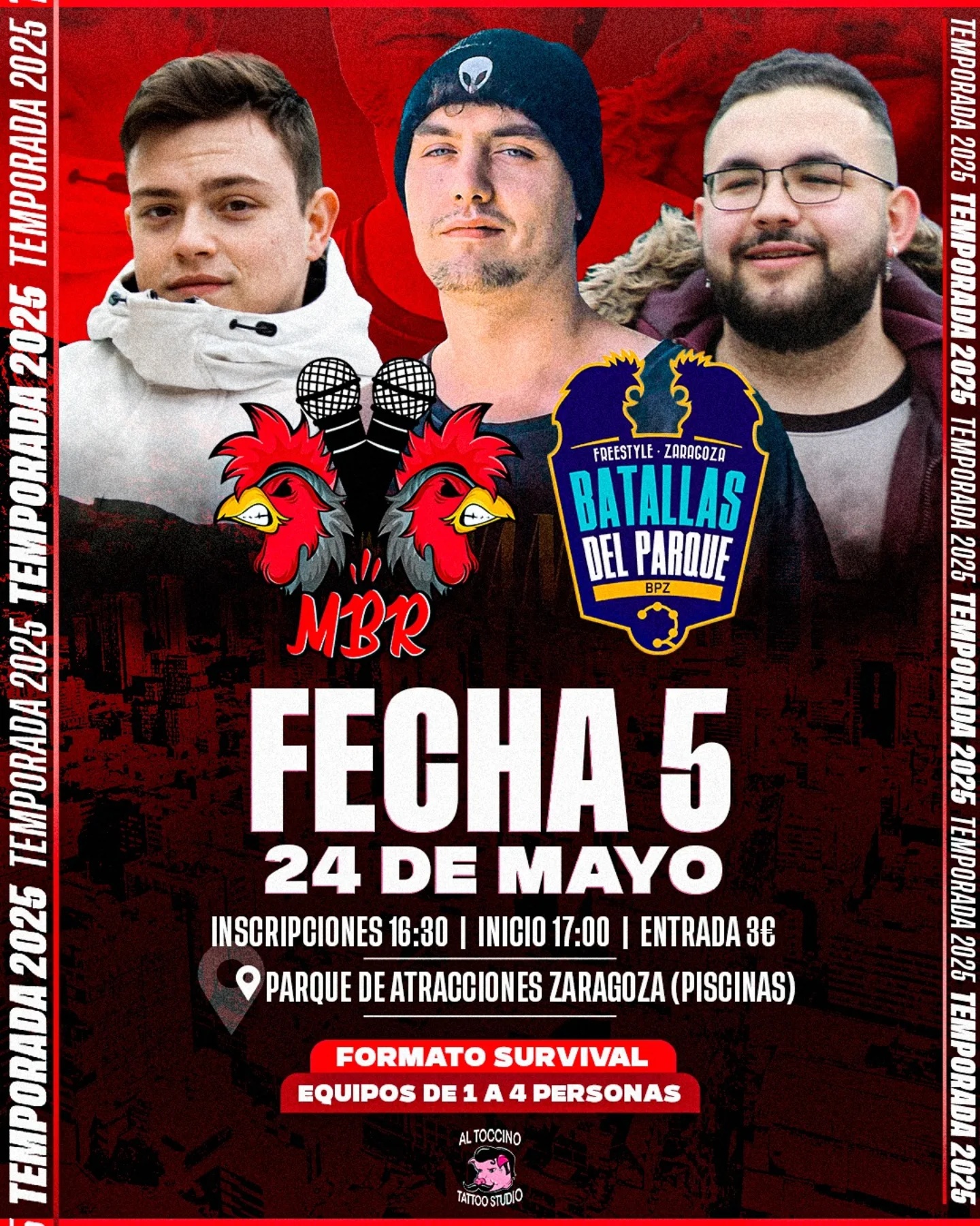 cartel MIRAELBUENRAP BPZ - FECHA 5 Miraelbuenrap