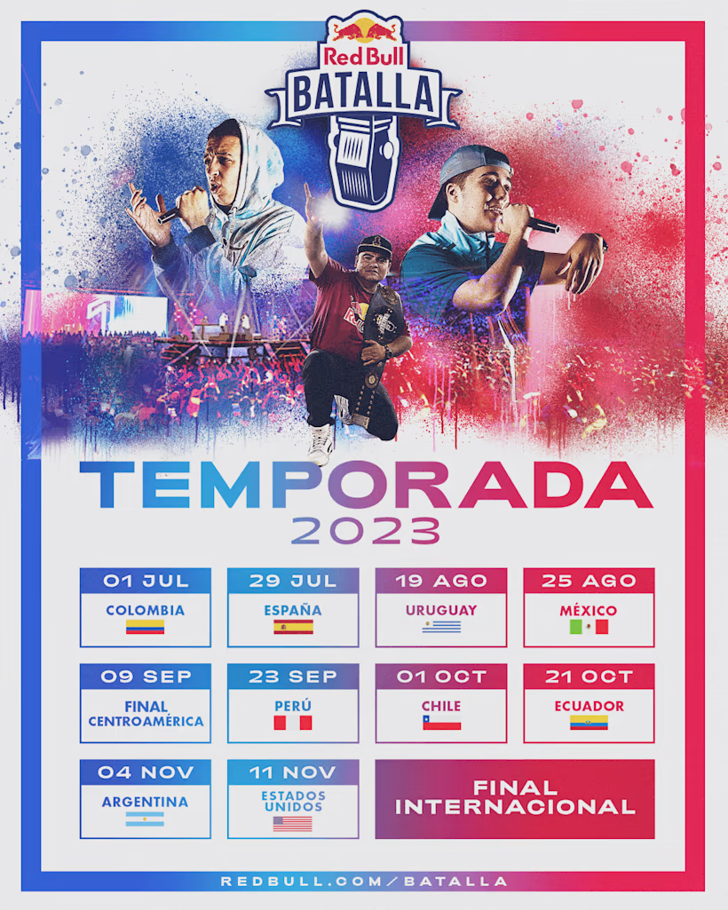 cartel Red Bull Final Nacional Centroamerica 2023 Red Bull Batalla