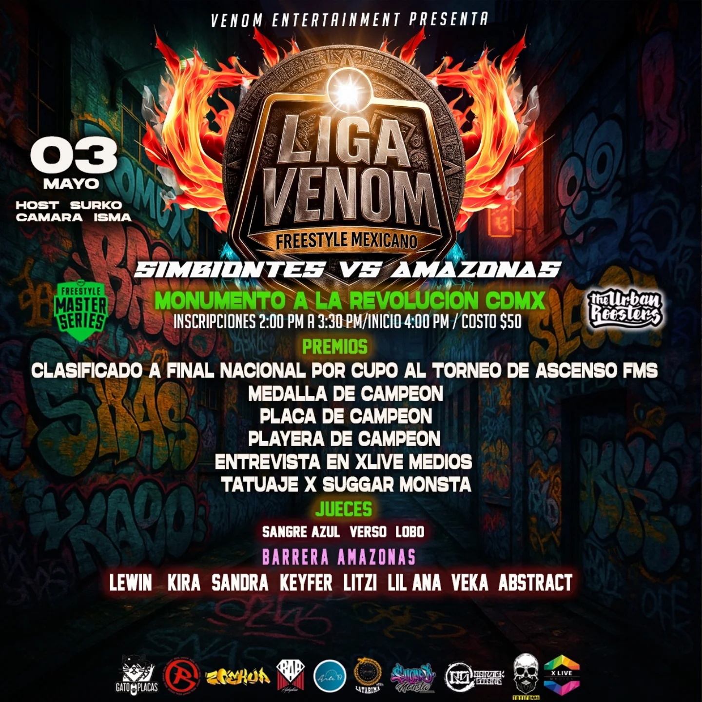 cartel SIMBIONTES VS AMAZONAS LIGA VENOM Liga Venom