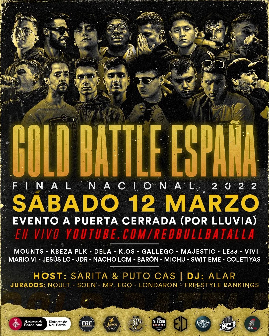 cartel Final Nacional Gold Battle España 2022 Gold Battle