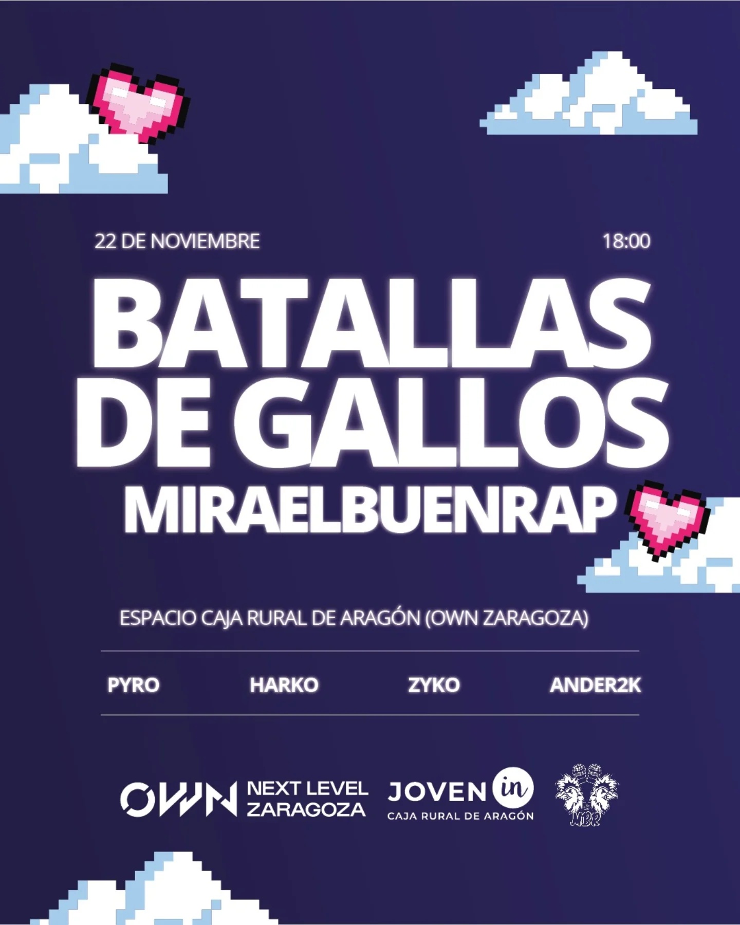 cartel Batallas de Gallos Miraelbuenrap Miraelbuenrap