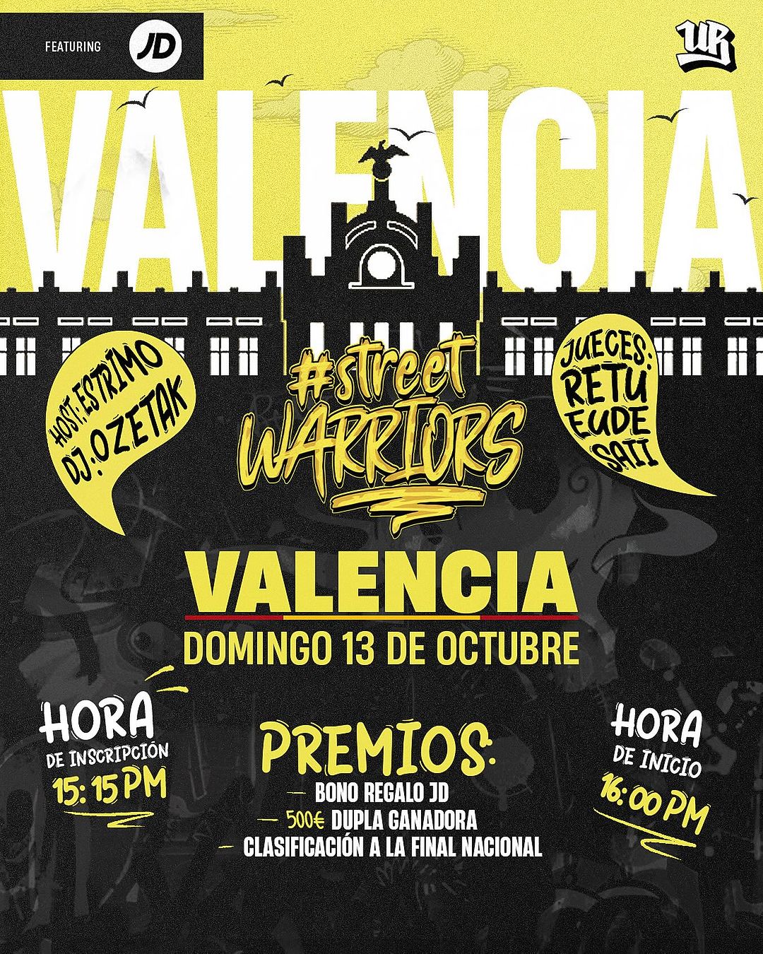 cartel STREET WARRIORS Valencia 2024 Street Warriors