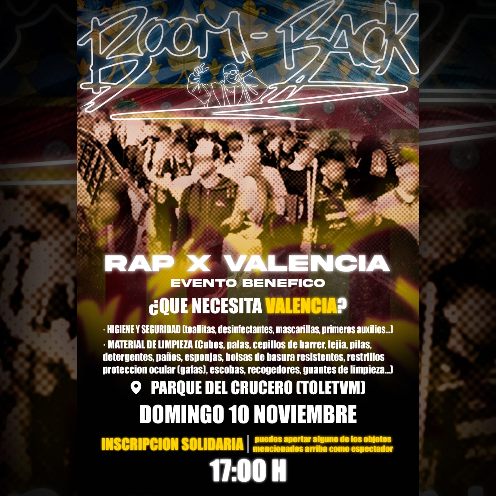 cartel RapXValencia TOLEDO boomback_toledo