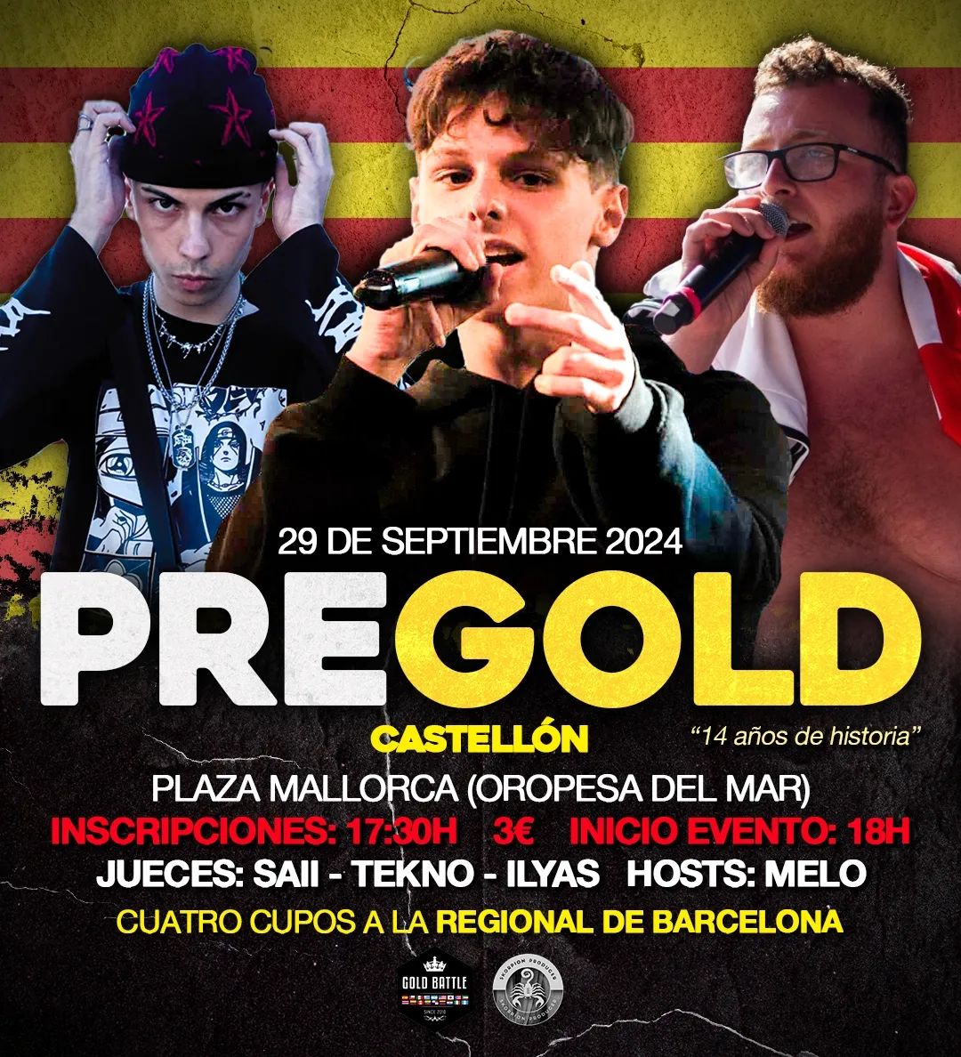 cartel PRE-GOLD BATTLE CASTELLON Skorpion Productions