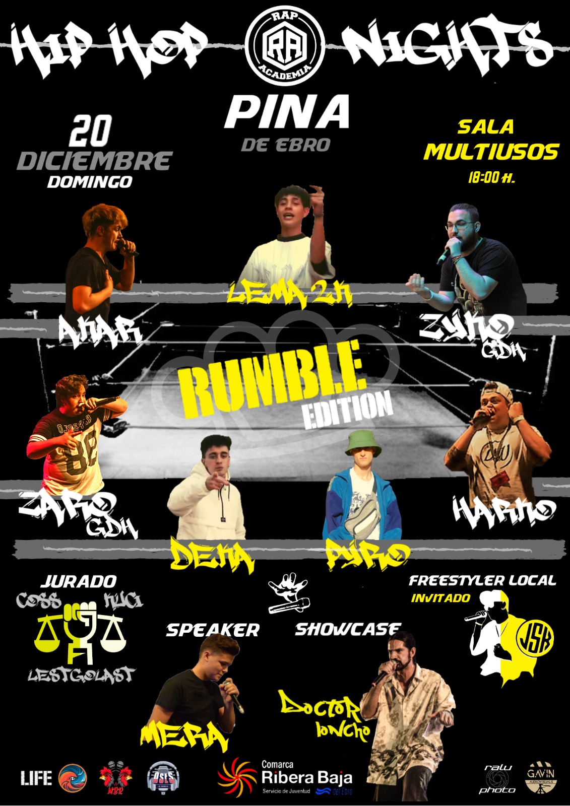 cartel Hip Hop Nights Rumble Edition Miraelbuenrap