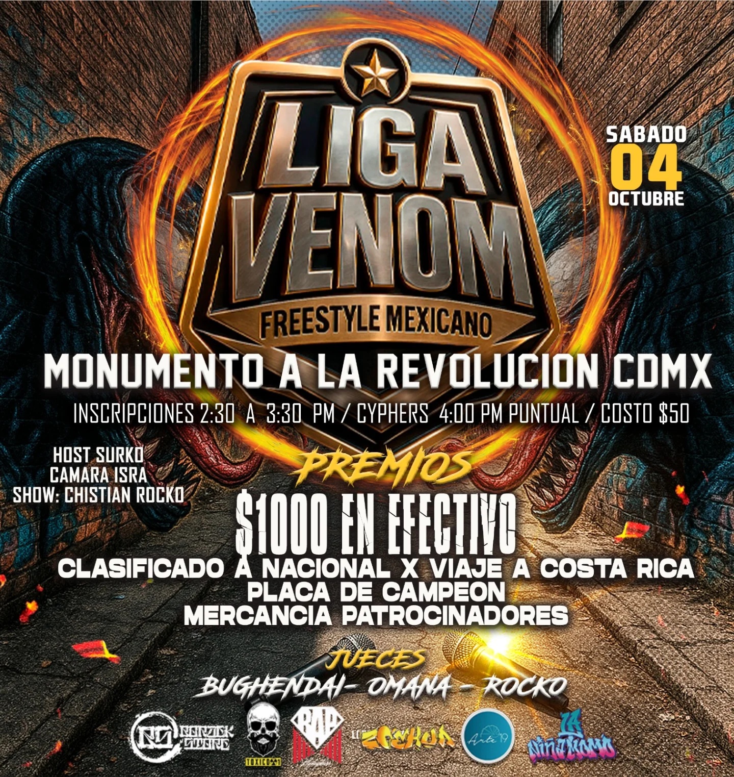 cartel Liga Venom Freestyle Mexicano Liga Venom