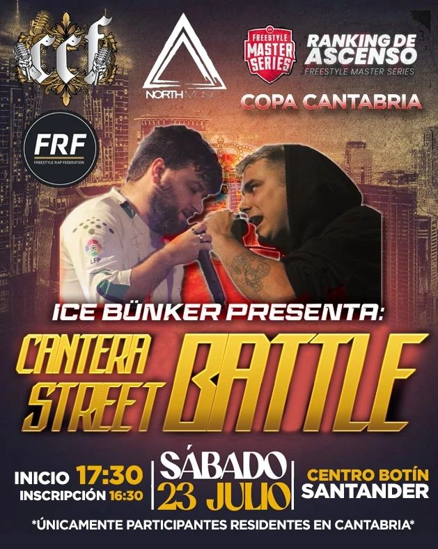 cartel FINAL COPA CANTABRIA Cantera Cantabra Freestyle
