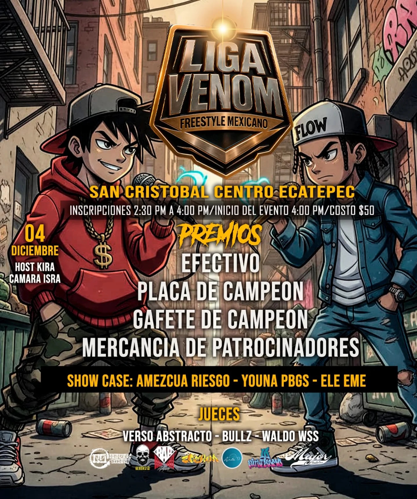 cartel Liga Venom - San Cristobal Ecatepec Liga Venom