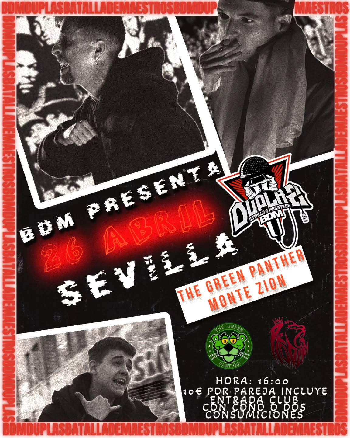 cartel BDM Duplas Batalla de Maestros SEVILLA BDM España Oficial