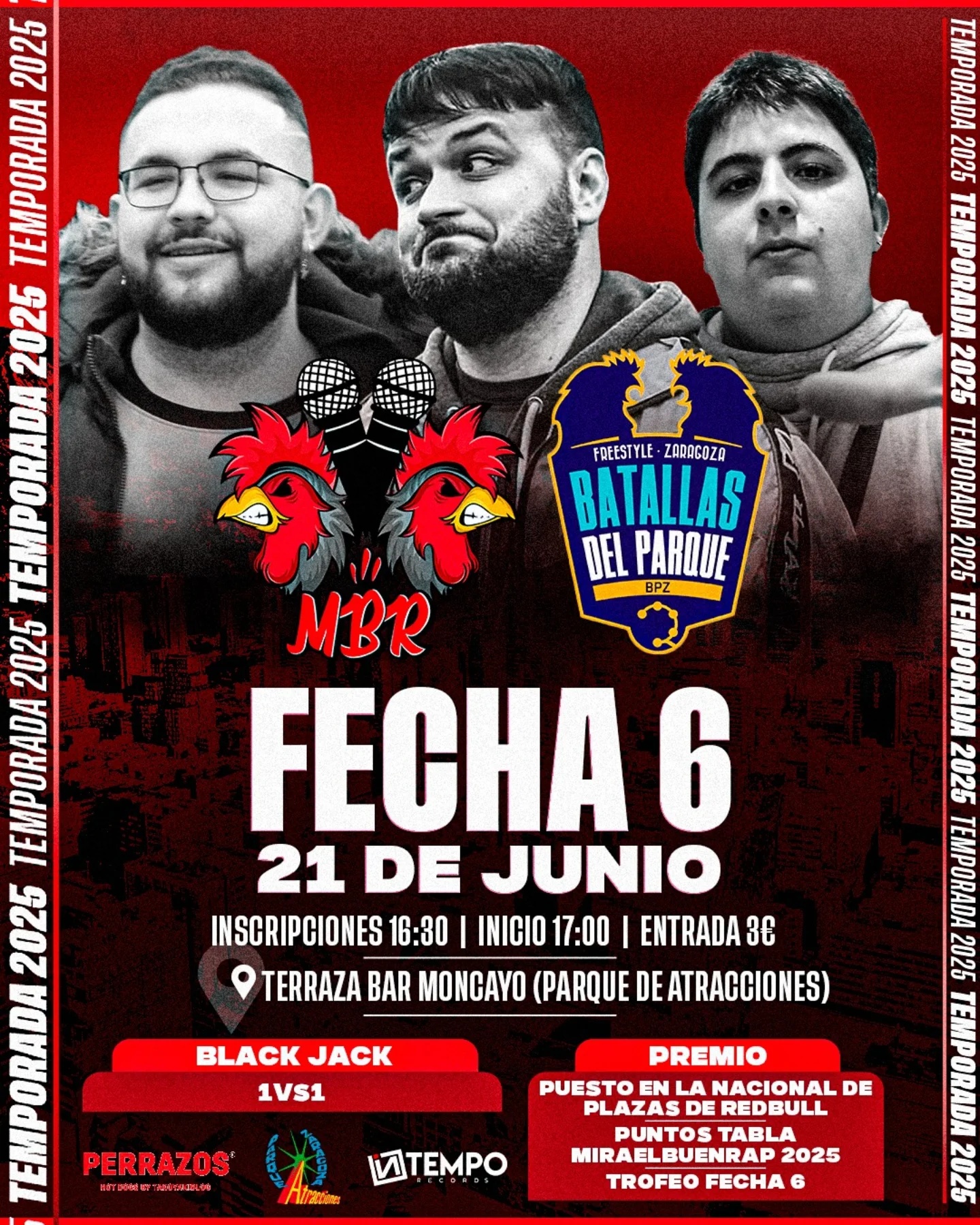 cartel MIRAELBUENRAP BPZ - FECHA 6 Miraelbuenrap
