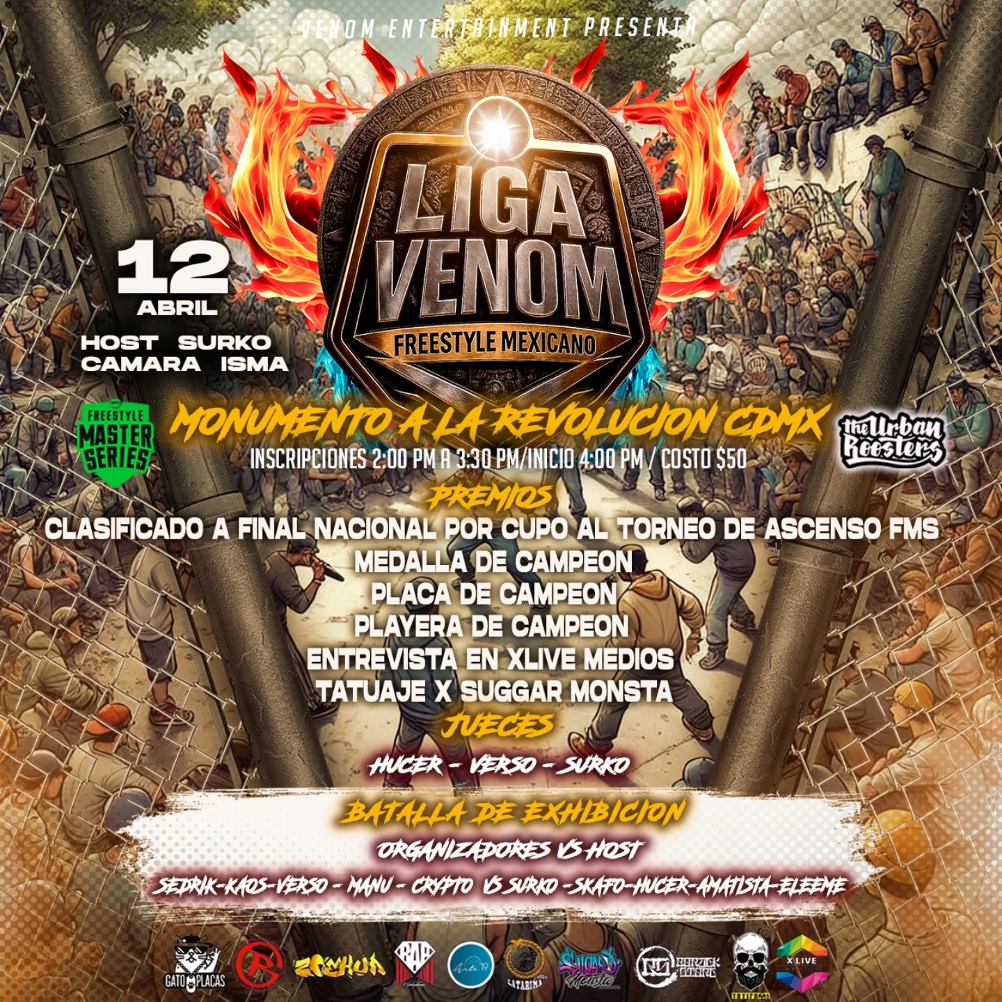 cartel VENOM FREESTYLE SERIES LIGA VENOM Liga Venom