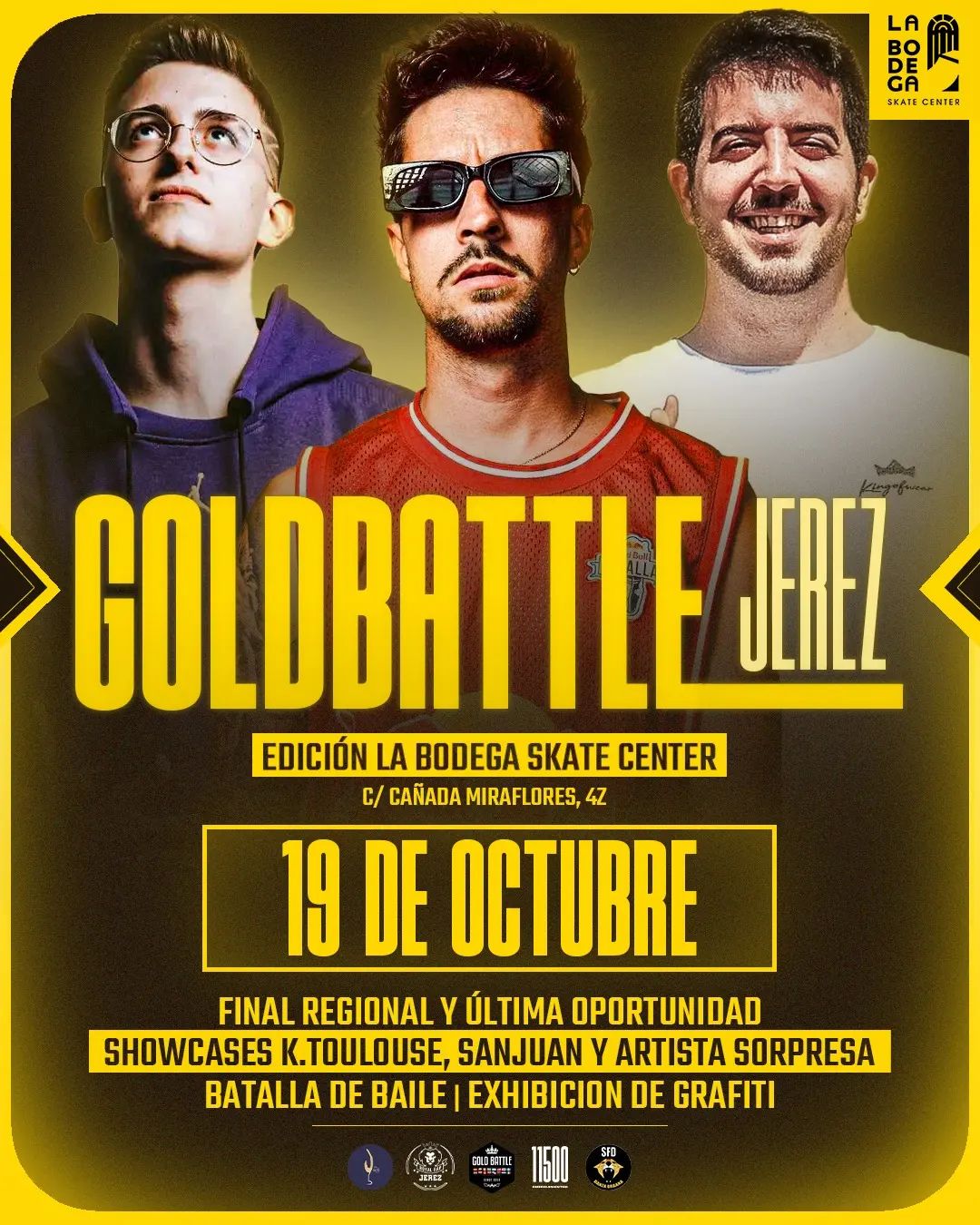 cartel GOLD BATTLE JEREZ royalrapjerez