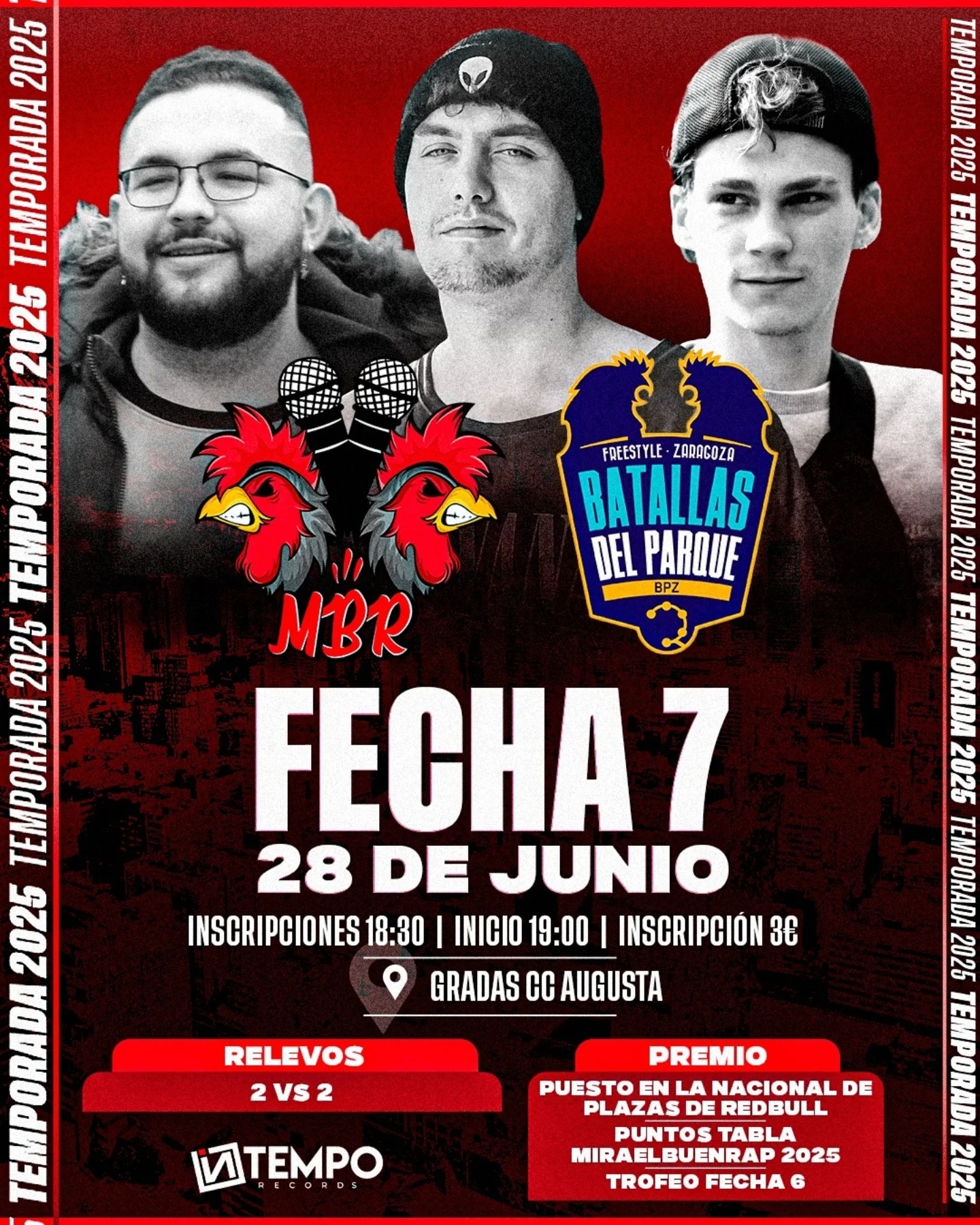 cartel MIRAELBUENRAP BPZ - FECHA 7 Miraelbuenrap